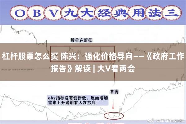 杠杆股票怎么买 陈兴：强化价格导向——《政府工作报告》解读 | 大V看两会